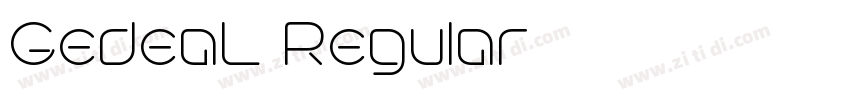 GedeaL Regular字体转换